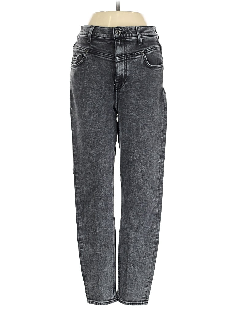 Pre-owned 7 For All Mankind Jeans In Gray