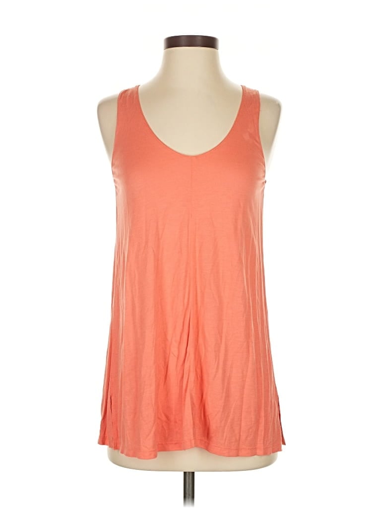 Pre-owned Vince Tank Top Orange Halter Neckline Tops