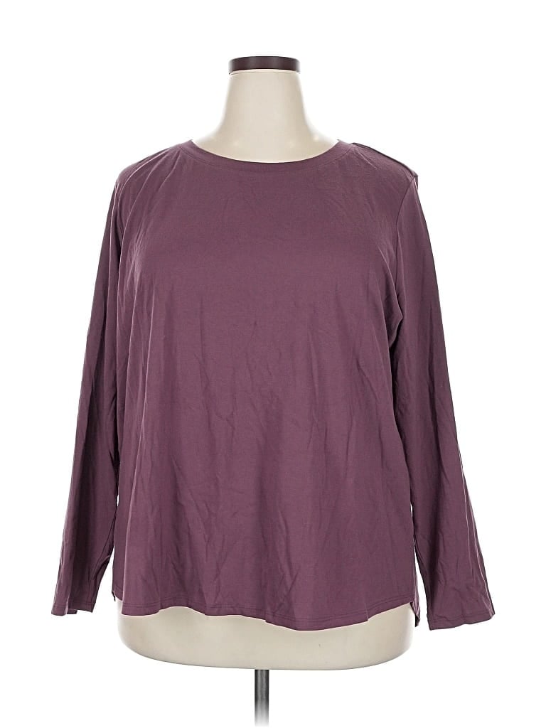 Pre-owned Zuda 3/4 Sleeve T-shirt In Purple