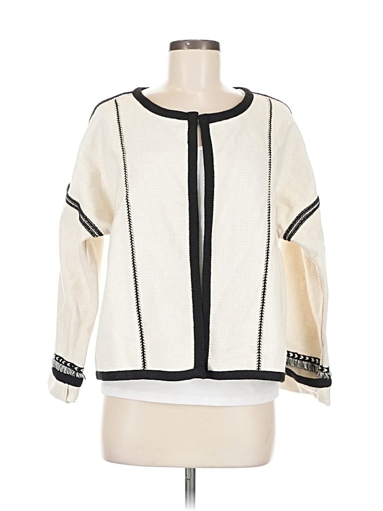 Pre-owned Moon River Jacket In White