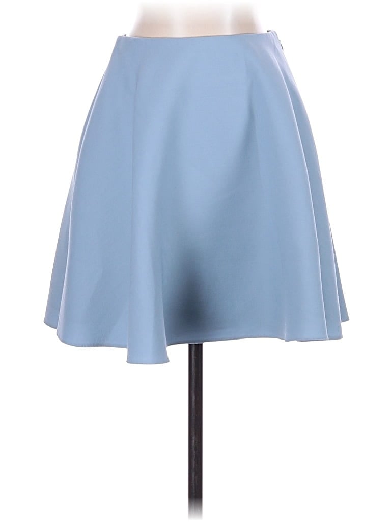 Pre-owned Valentino Wool Skirt In Blue