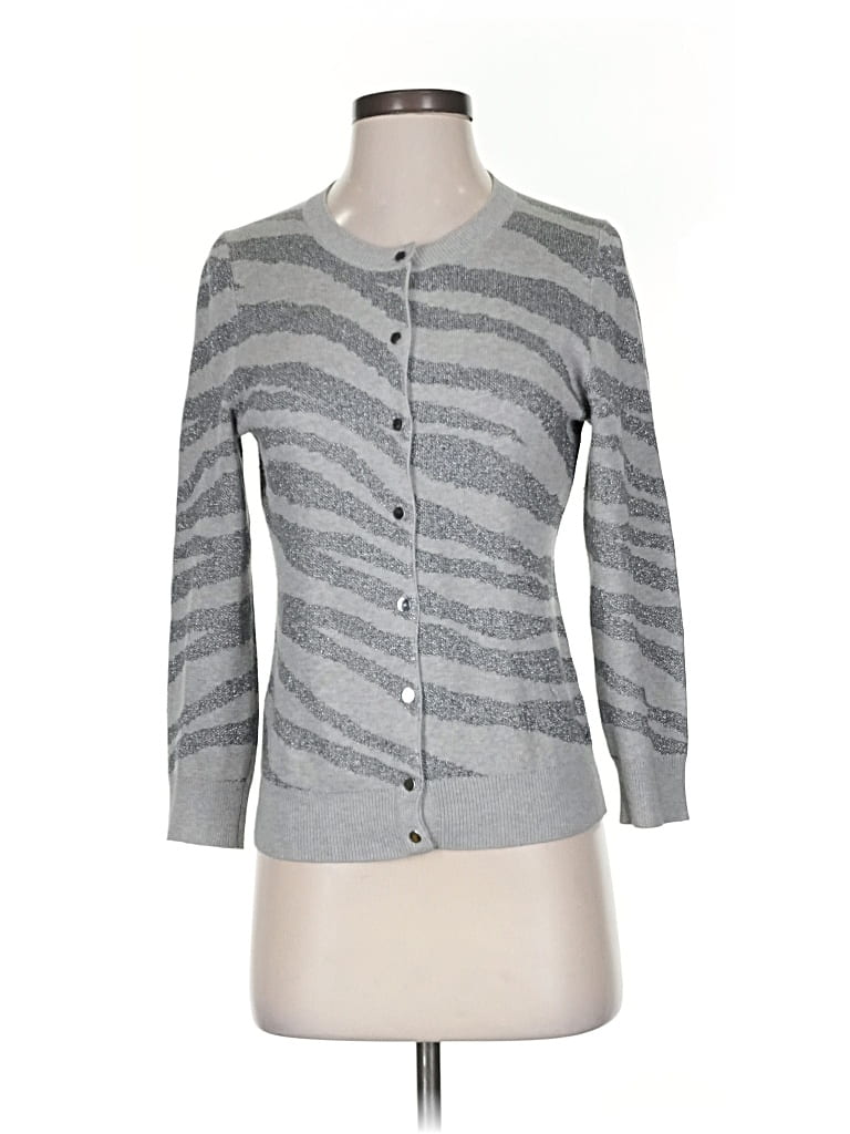 Pre-owned Banana Republic Cardigan Sweater In Gray