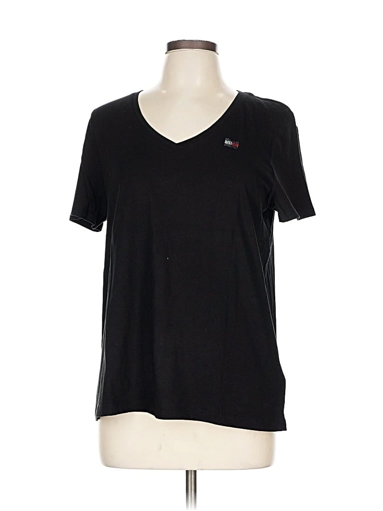 Pre-owned Tommy Hilfiger Short Sleeve T-shirt In Black