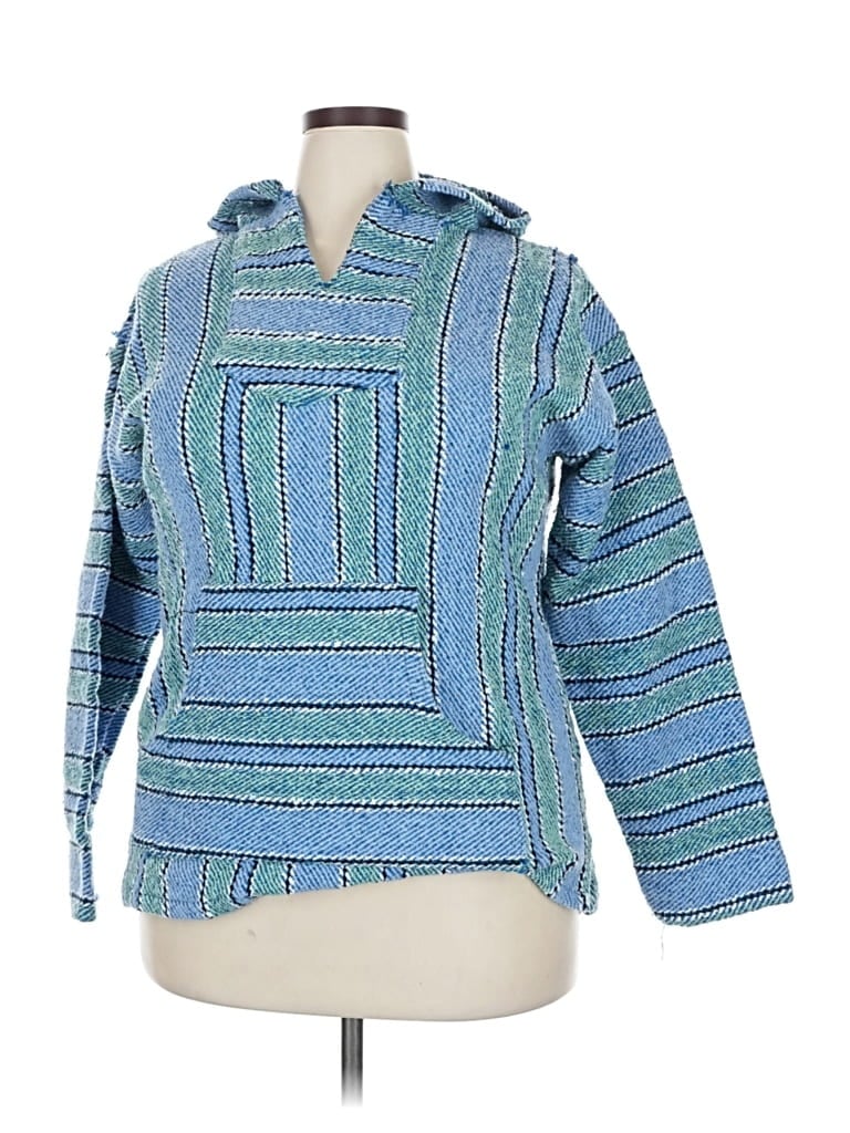 Pre-owned Assorted Brands Pullover Sweater In Blue