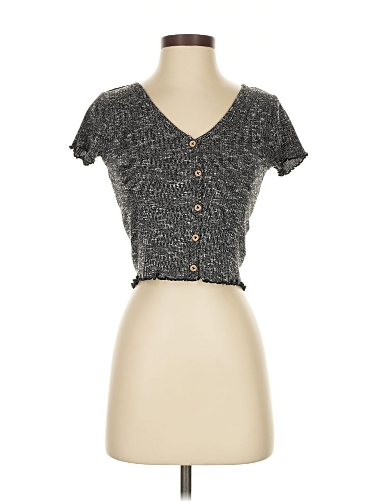 Pre-owned Crave Fame By Almost Famous Cardigan Sweater In Gray