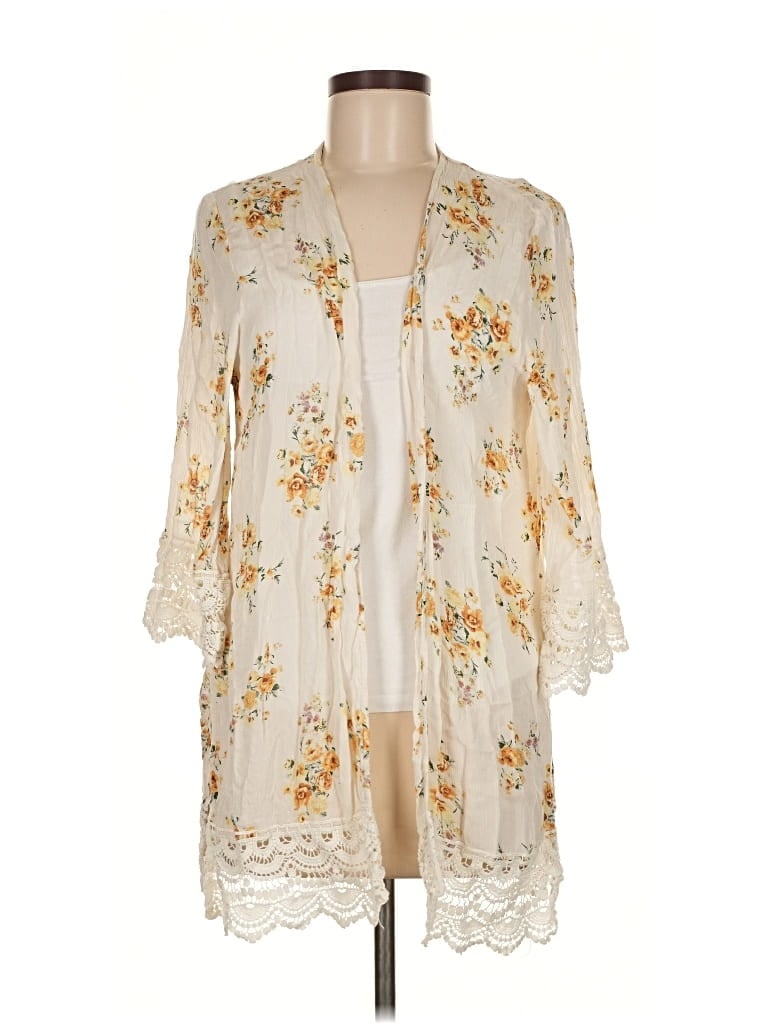 Pre-owned Mason & Belle Kimono In White