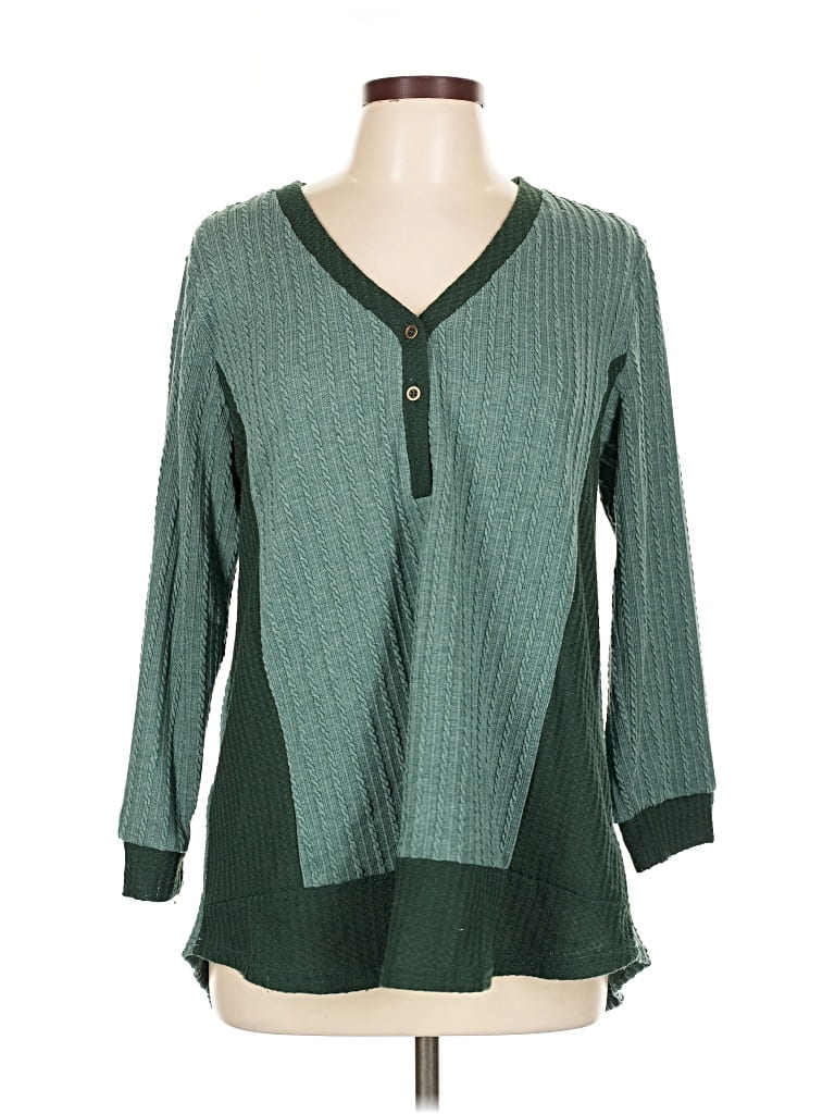 Pre-owned Weekend Suzanne Betro Pullover Sweater In Green