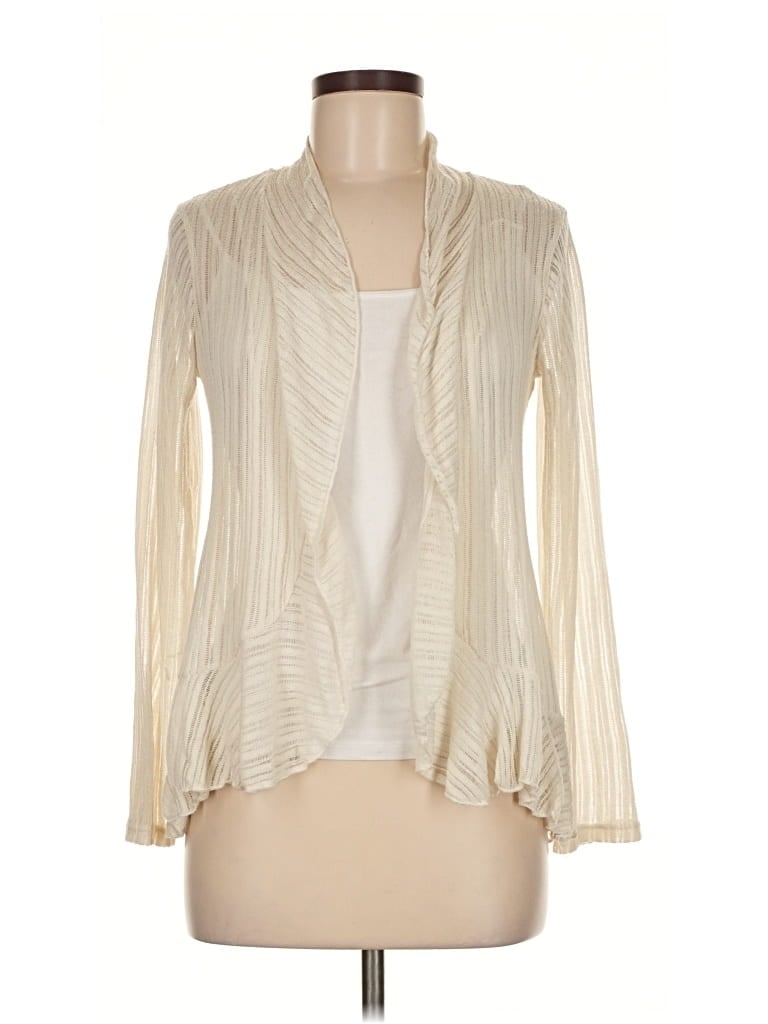 Pre-owned Pins And Needles Cardigan Sweater In White