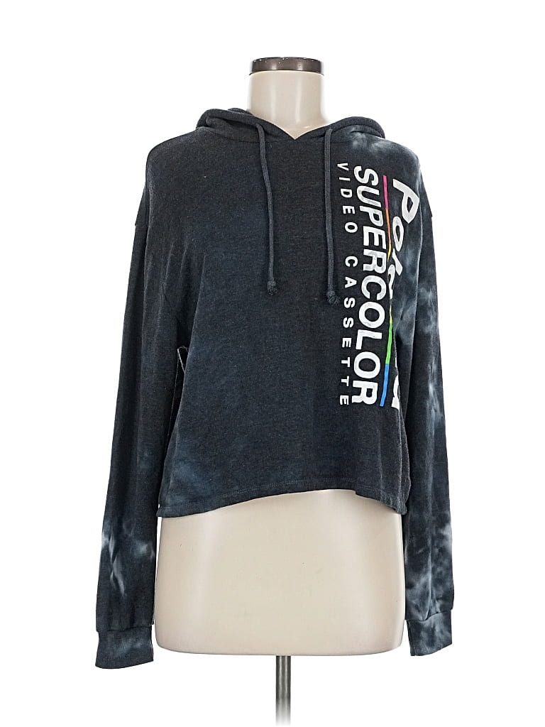 Pre-owned Polaroid Pullover Hoodie In Gray