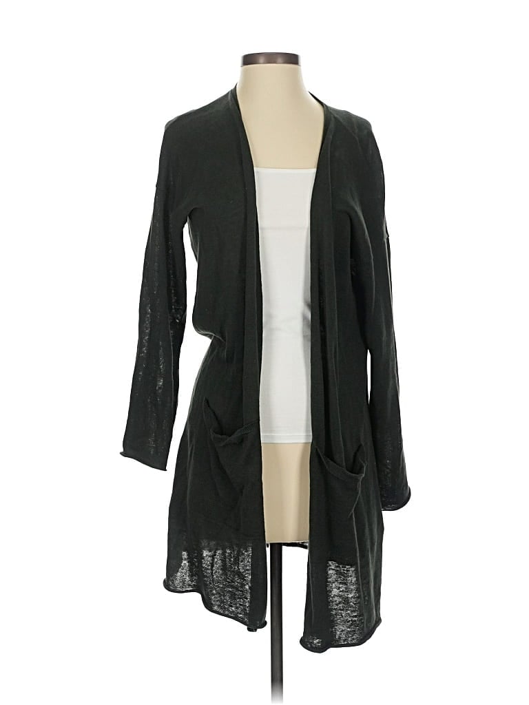 Pre-owned Eileen Fisher Cardigan Sweater In Black