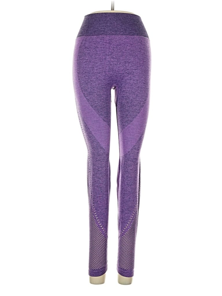 Pre-owned Victoria's Secret Pink Yoga Pants In Purple