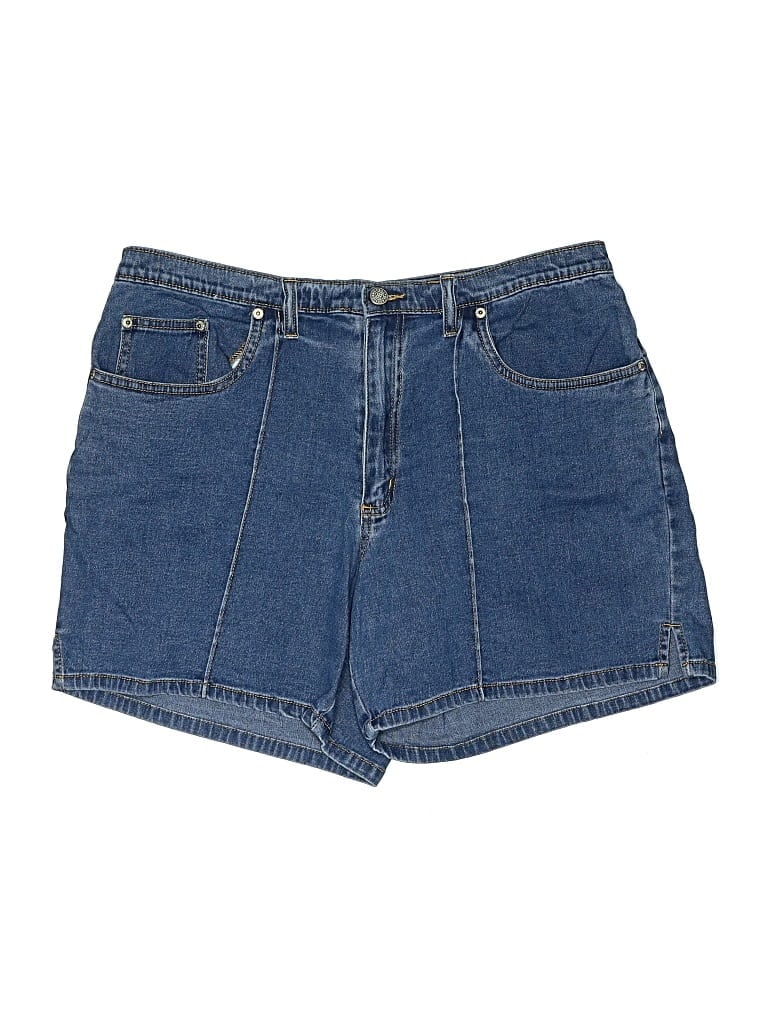 Pre-owned Bill Blass Denim Shorts In Blue