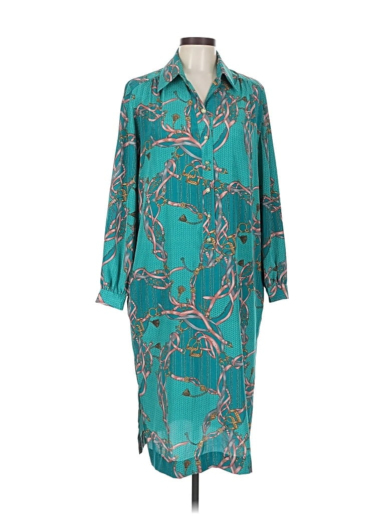 Pre-owned Assorted Brands Casual Dress In Blue