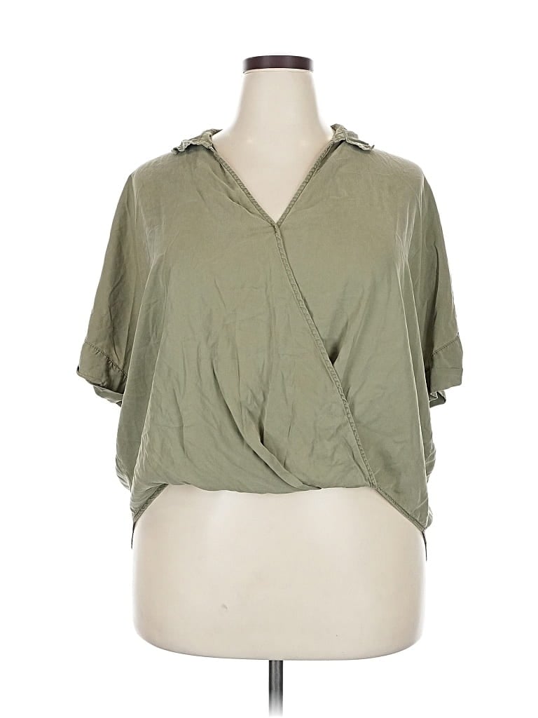 Pre-owned Lou & Grey For Loft Short Sleeve T-shirt In Green