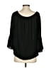 Michael Kors Collection Black 3/4 Sleeve Blouse Size XS - photo 2