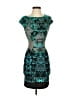 Roberto Cavalli Graphic Teal Blue Cocktail Dress Size EU (IT) 38 / US 2 - photo 1