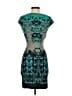 Roberto Cavalli Graphic Teal Blue Cocktail Dress Size EU (IT) 38 / US 2 - photo 2