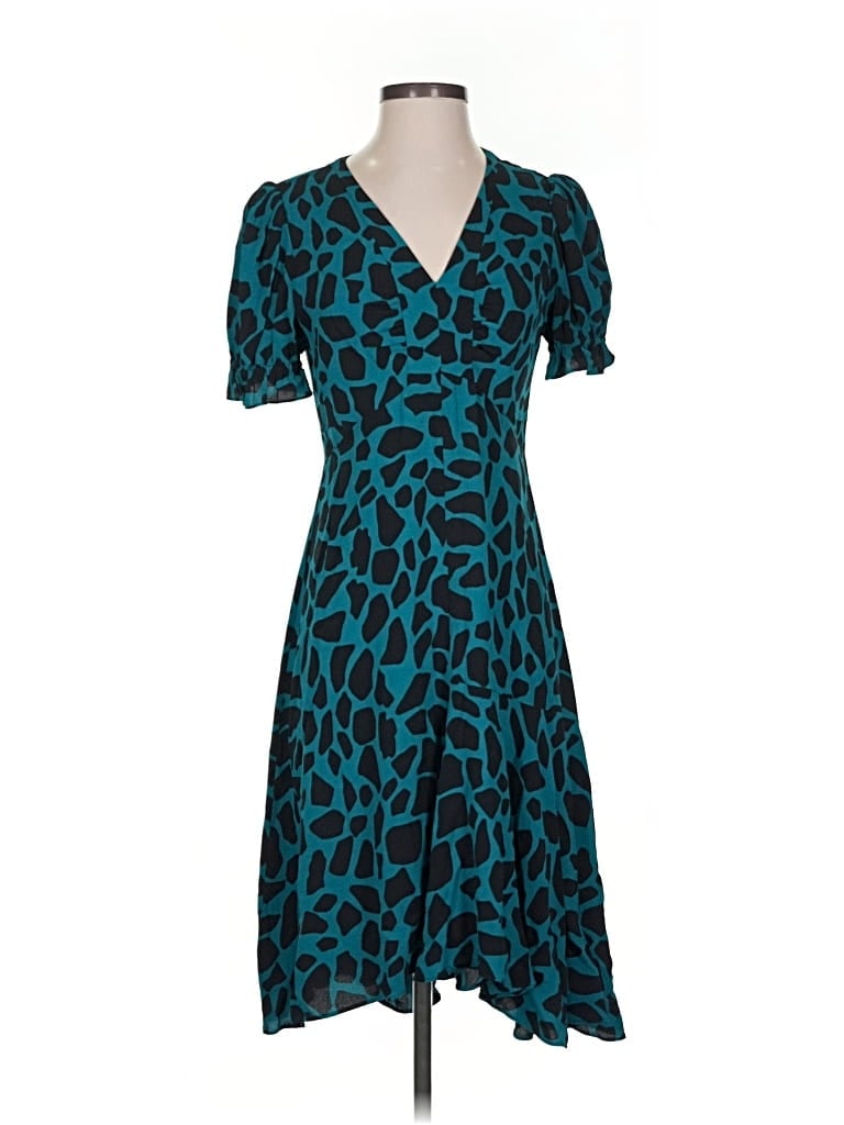 Pre-owned Diane Von Furstenberg Cocktail Dress In Blue