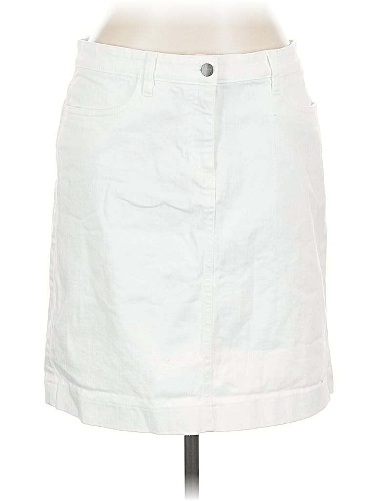 Pre-owned Eileen Fisher Casual Skirt In White