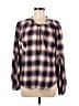 Pharaoh 100% Cotton Blue Long Sleeve Blouse Size Med (2) - photo 1