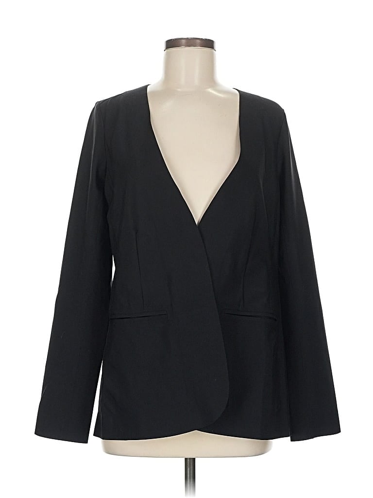 Pre-owned Athleta Blazer Jacket In Black