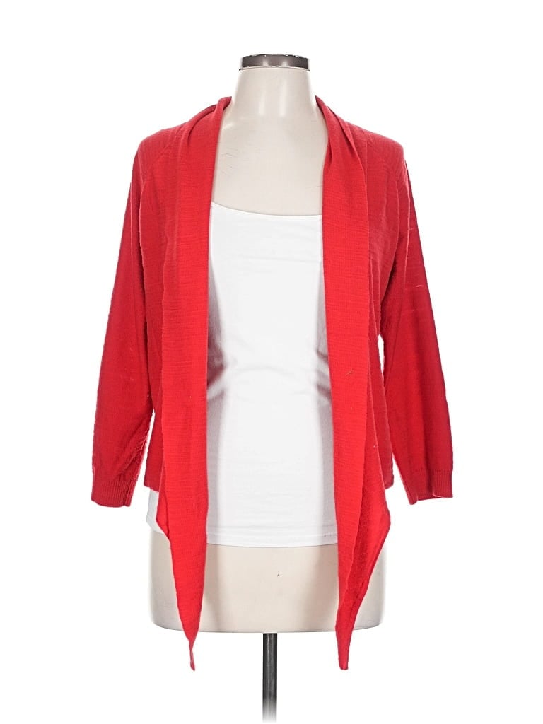 Pre-owned Tommy Hilfiger Cardigan Sweater In Red