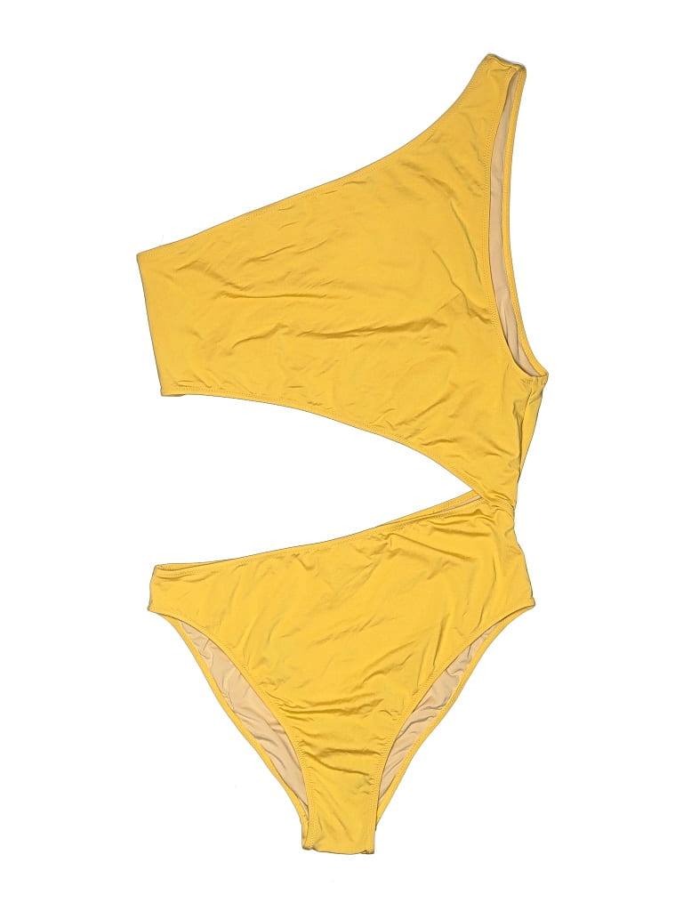Pre-owned Jcrew Swimsuit Bottoms In Yellow