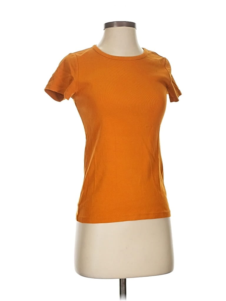 Pre-owned J.crew Factory Store Short Sleeve T-shirt In Orange