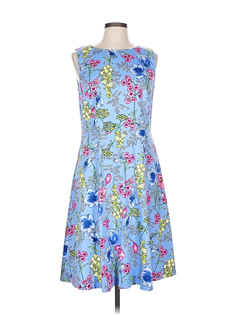 Pre-owned Talbots Outlet Cocktail Dress In Blue