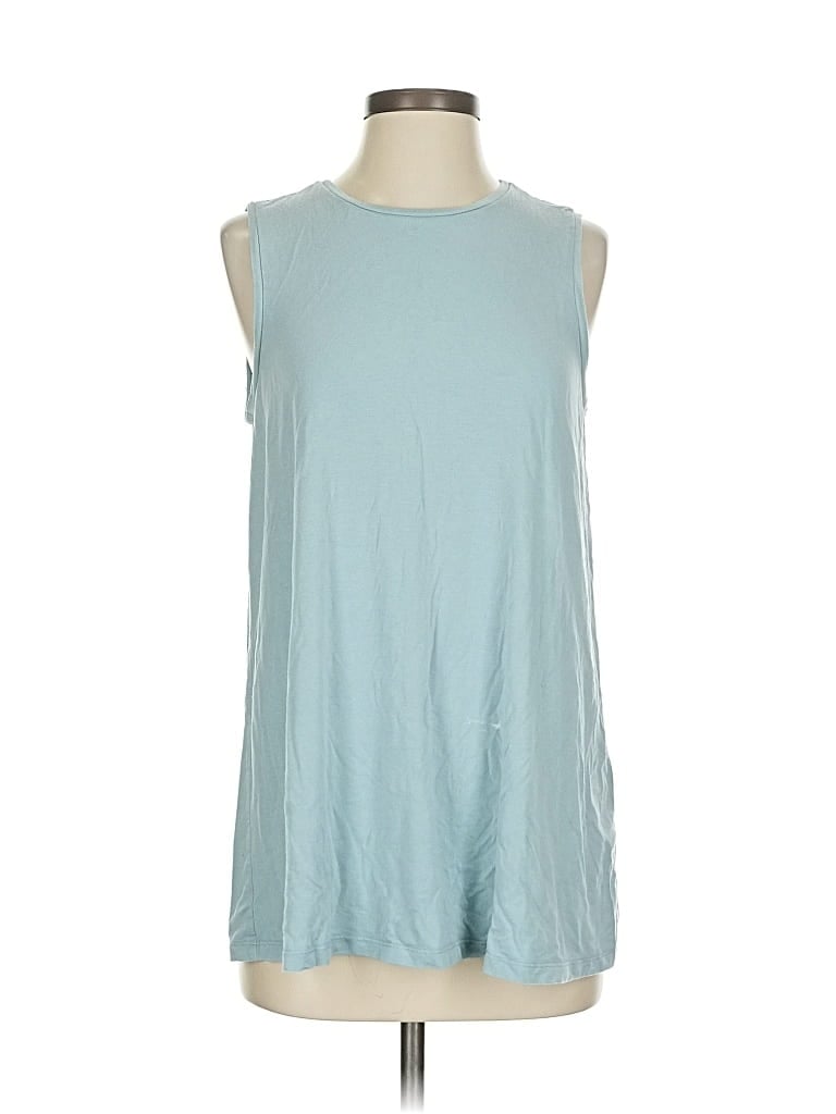 Pre-owned Eileen Fisher Sleeveless T-shirt In Blue