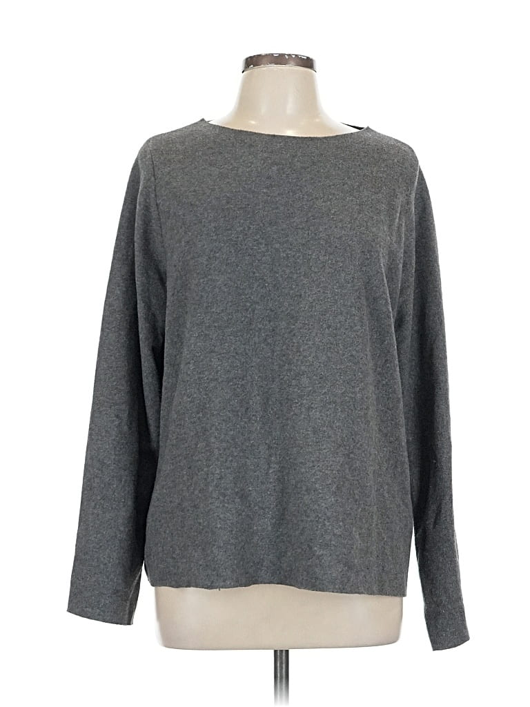 Pre-owned Trafaluc By Zara Long Sleeve T-shirt In Gray