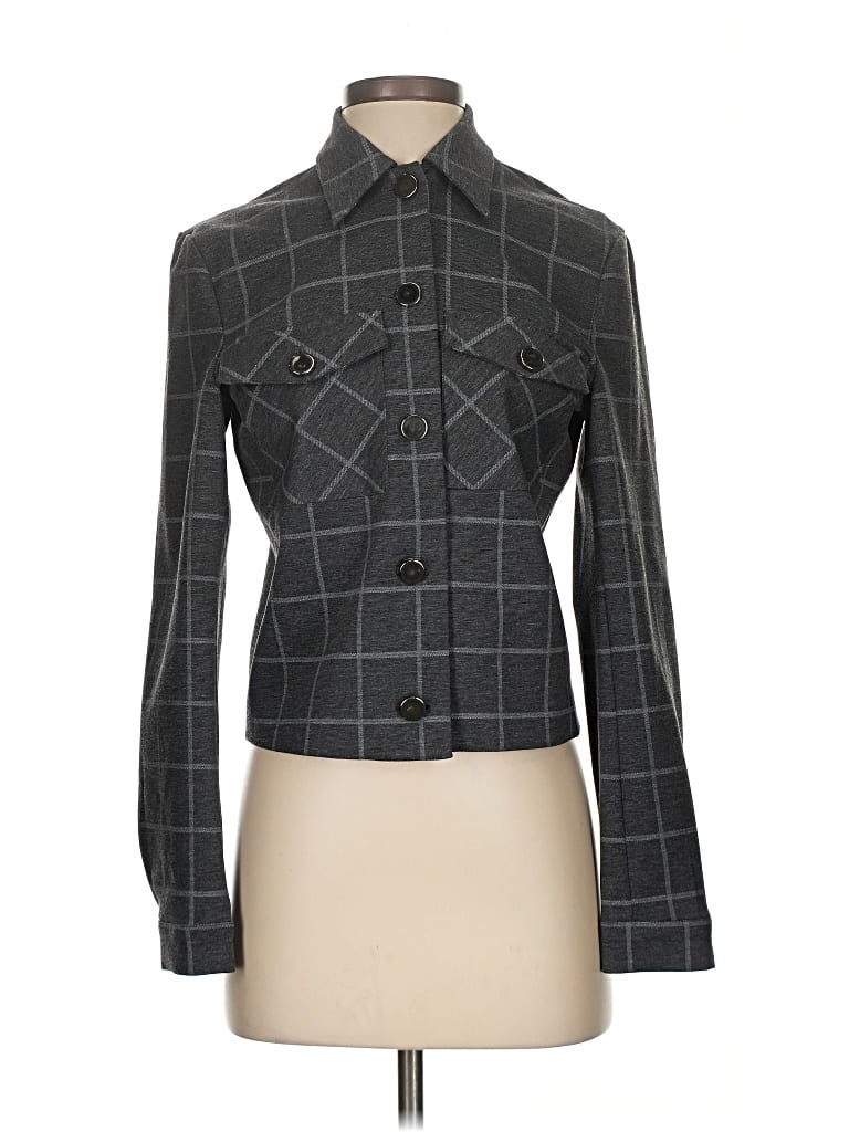 Pre-owned Nicole Miller Jacket In Gray