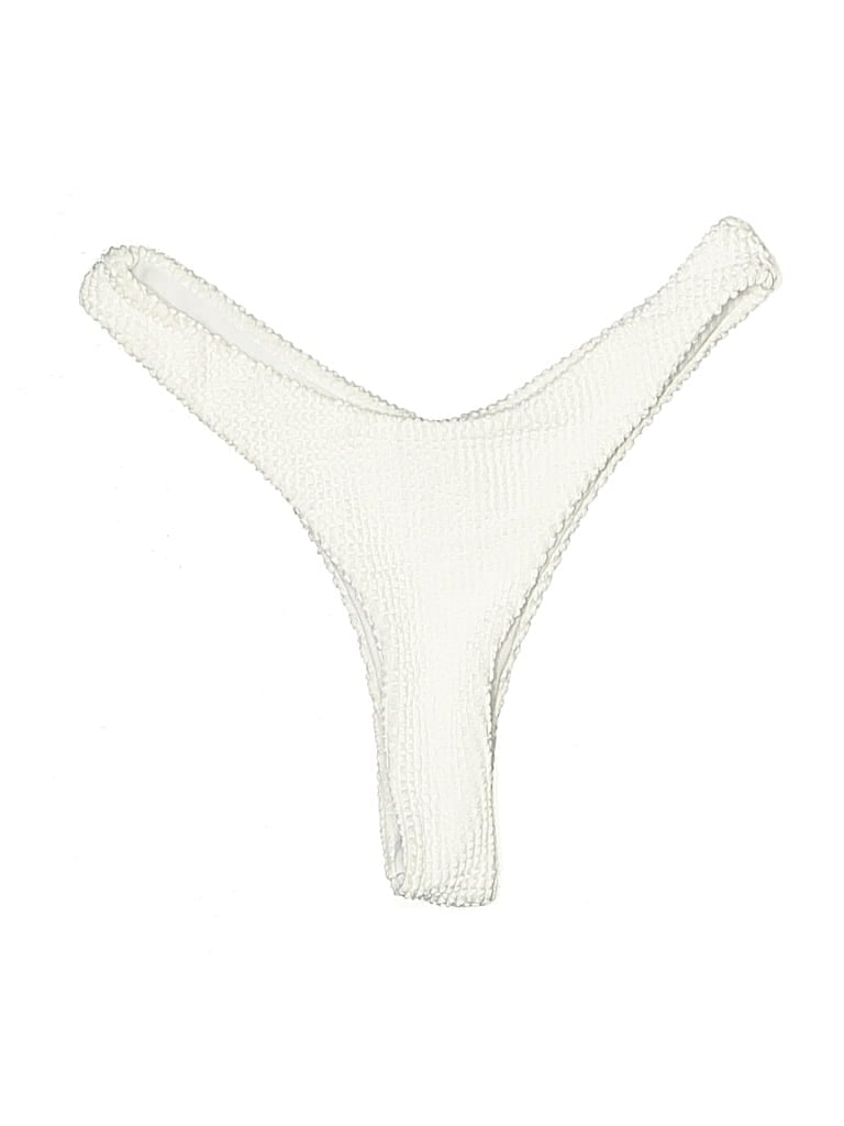 Pre-owned Unbranded Swimsuit Bottoms In White