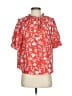 MELLODAY 100% Polyester Red Short Sleeve Blouse Size S - photo 1