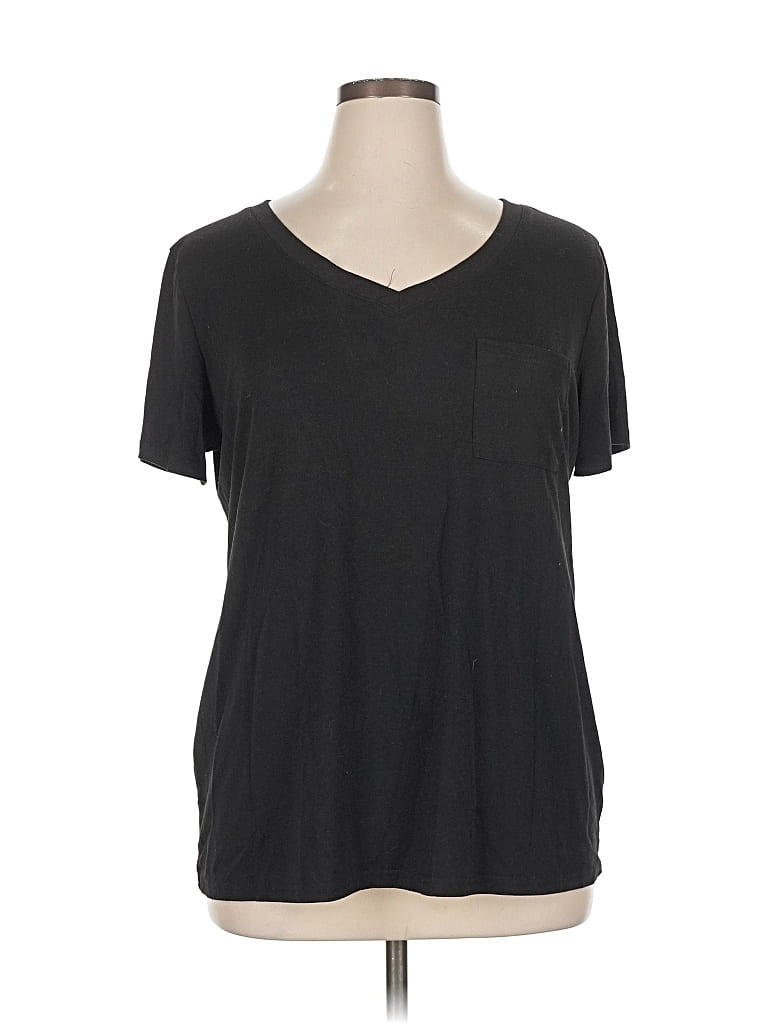 Pre-owned Unbranded Short Sleeve T-shirt In Black