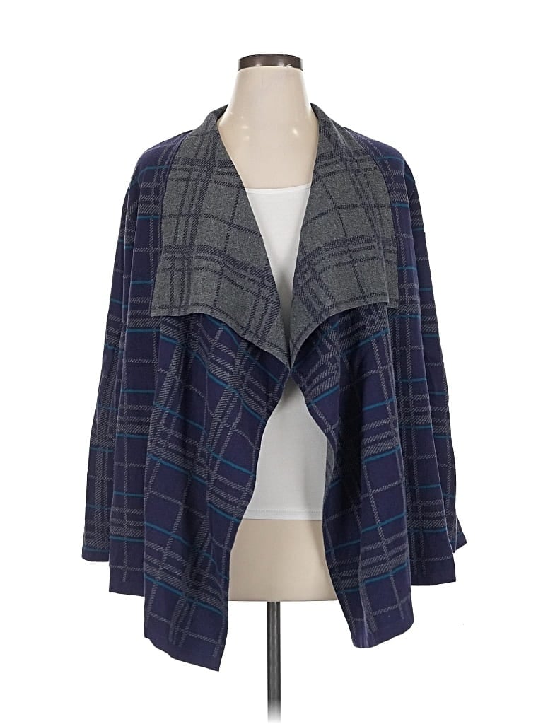 Pre-owned Chaus Cardigan Sweater In Blue