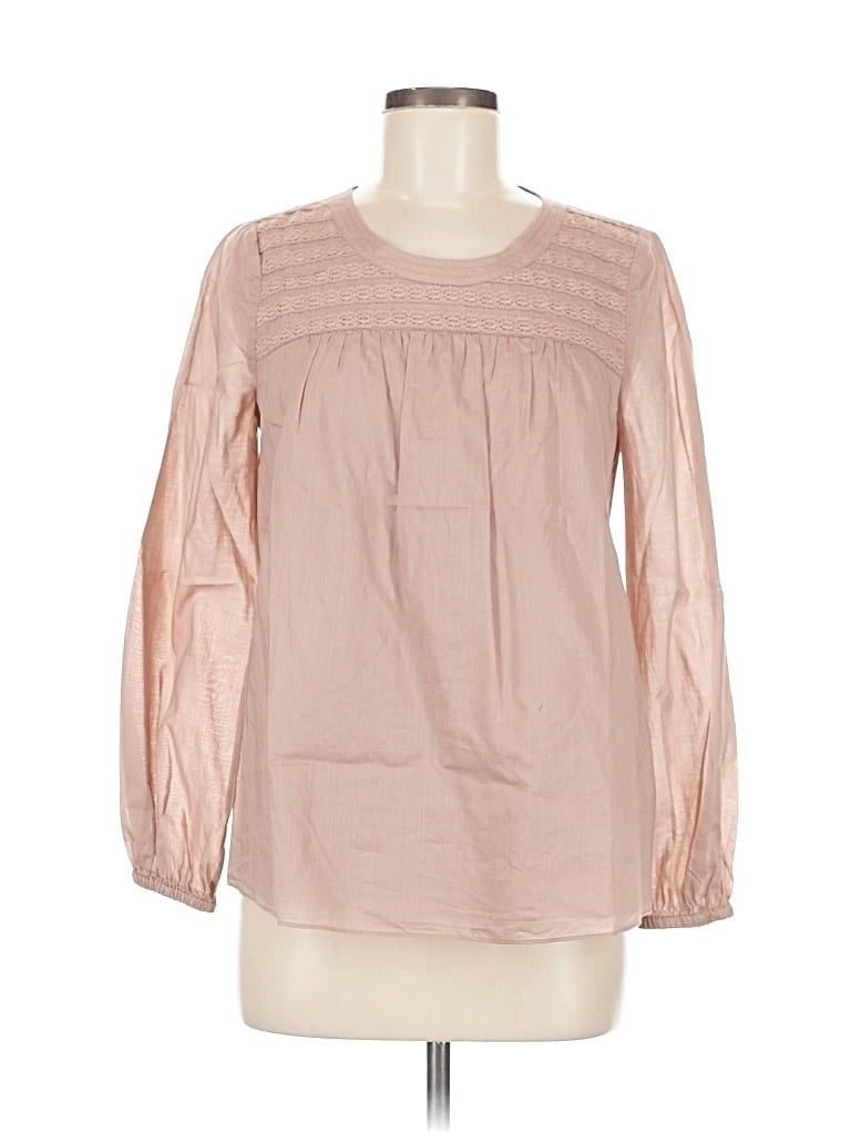 Pre-owned Boden Long Sleeve Blouse In Pink