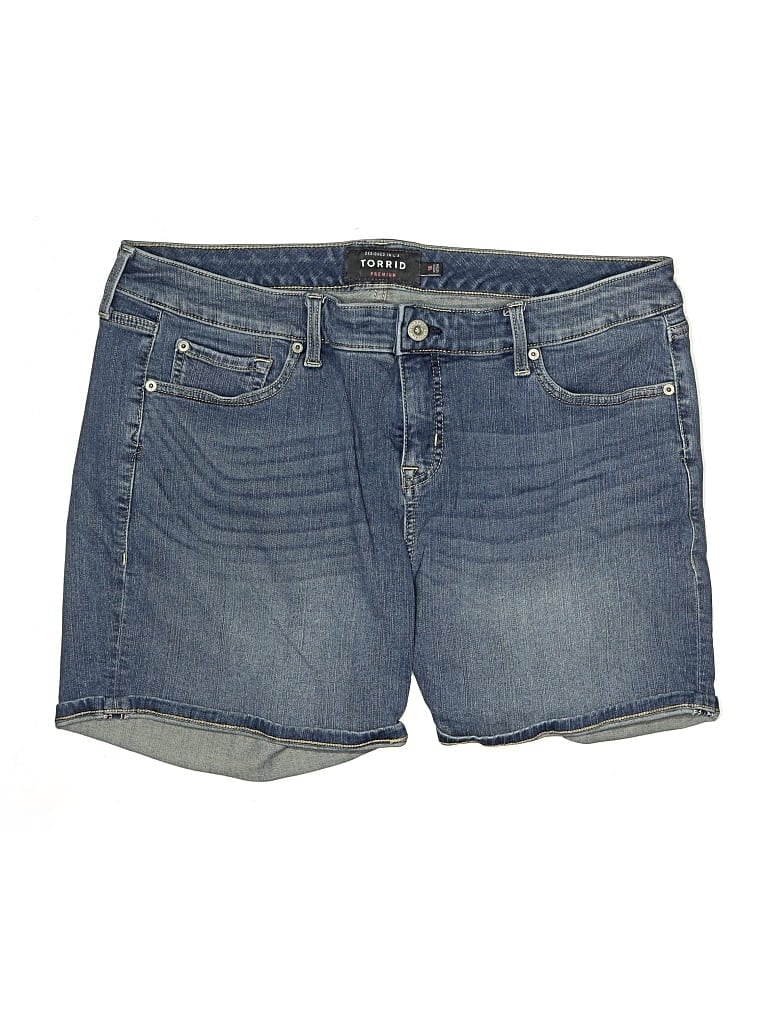 Pre-owned Torrid Denim Shorts In Blue