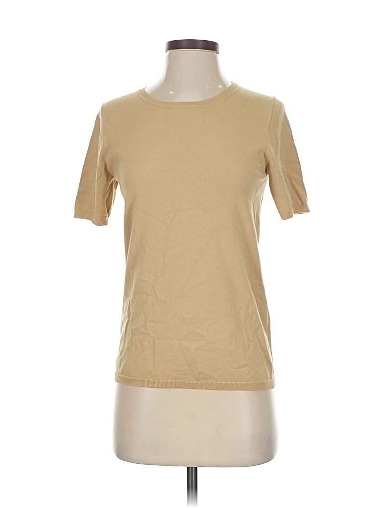 Pre-owned Ann Taylor Short Sleeve T-shirt In Brown