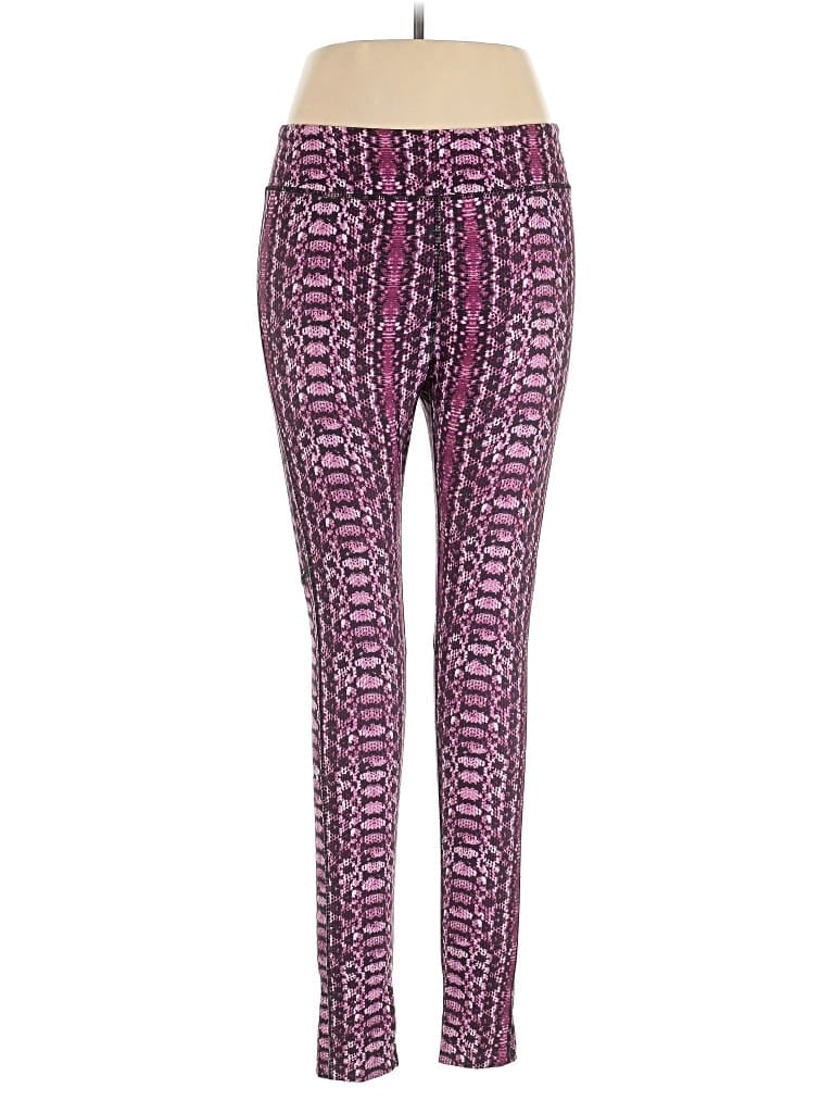 Pre-owned Under Armour Active Pants In Purple