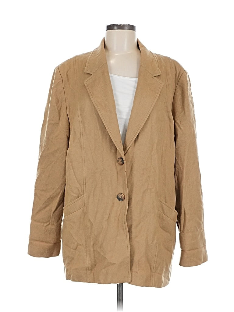 Pre-owned Requirements Blazer Jacket In Brown