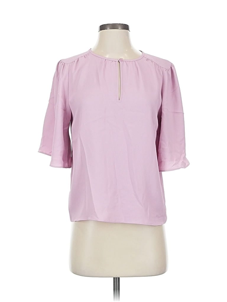 Pre-owned Ann Taylor 3/4 Sleeve Blouse In Pink