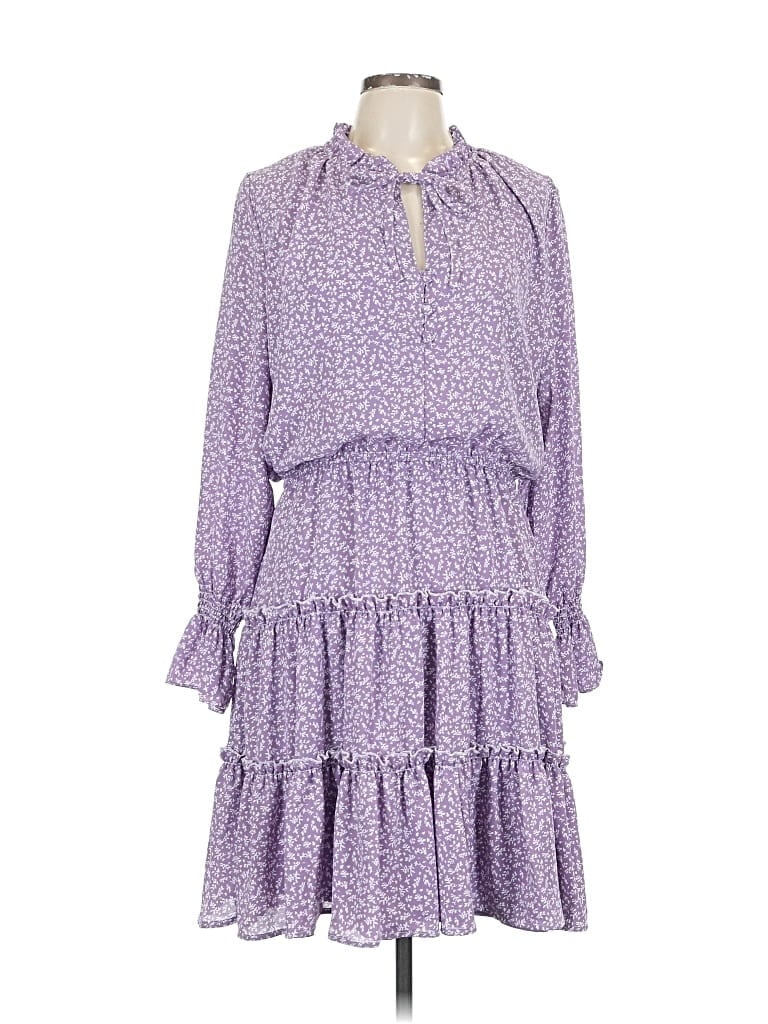 Pre-owned Ellen Tracy Casual Dress In Purple