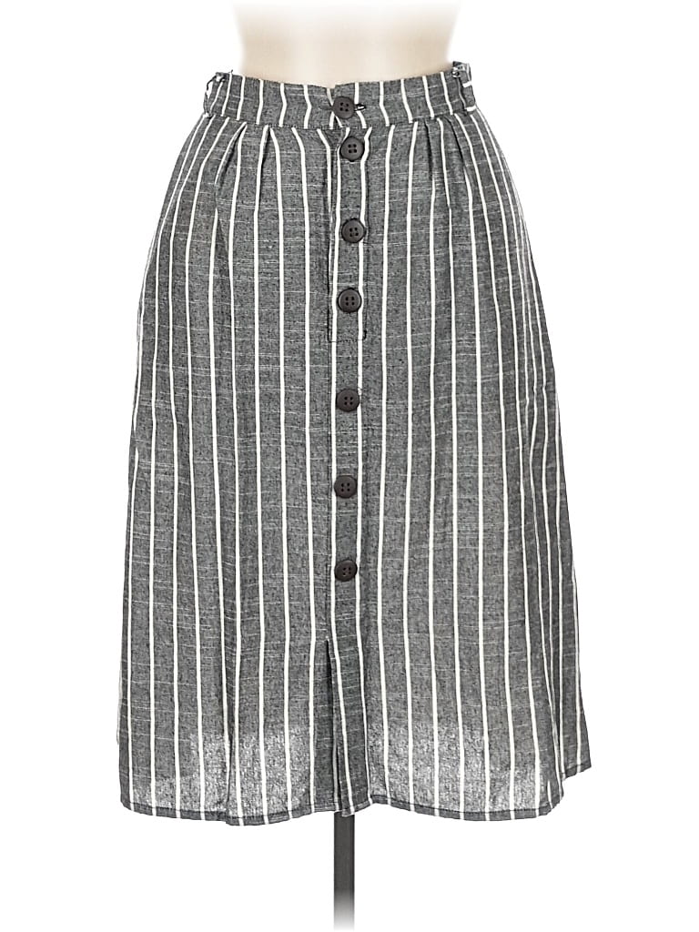 Pre-owned Assorted Brands Casual Skirt In Gray