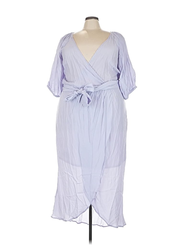 Pre-owned Eloquii Casual Dress In Purple