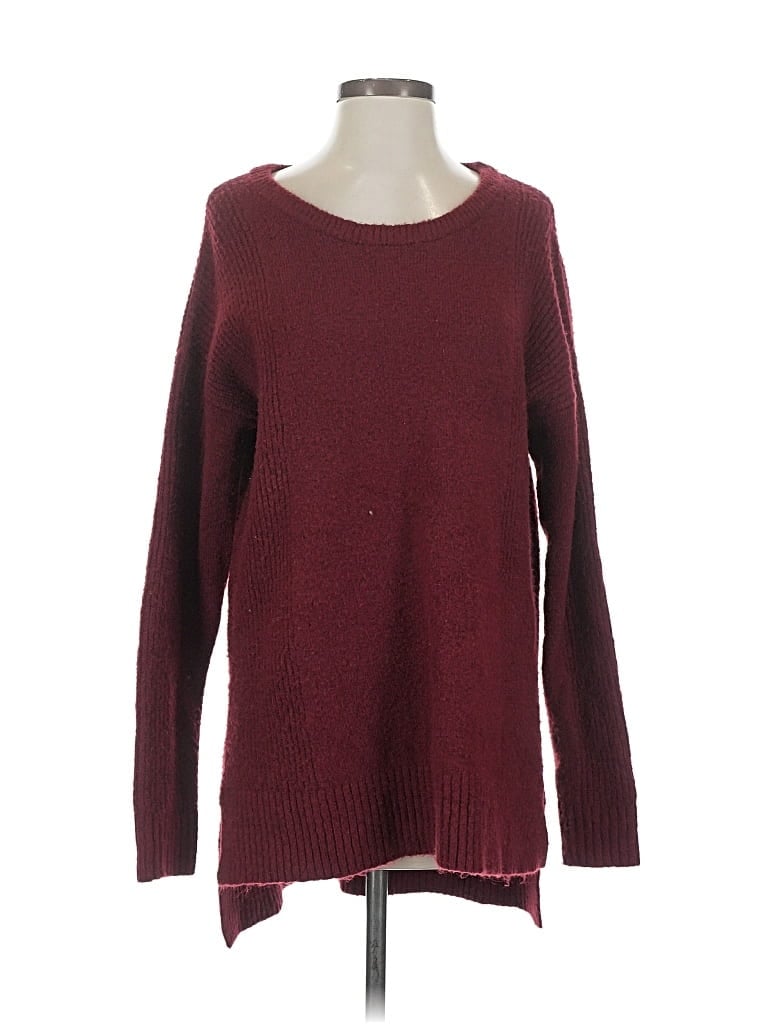 Pre-owned Isabel Pullover Sweater In Burgundy