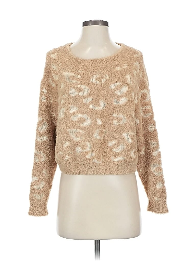 Pre-owned Express Pullover Sweater In Brown