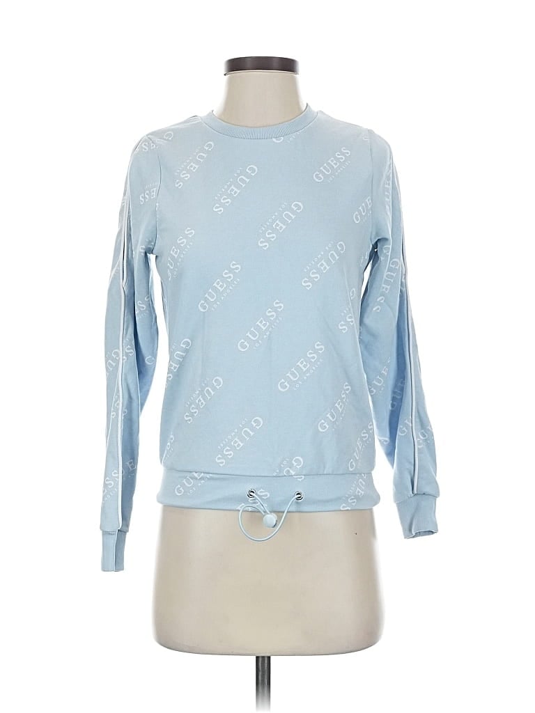 Pre-owned Guess Sweatshirt In Blue