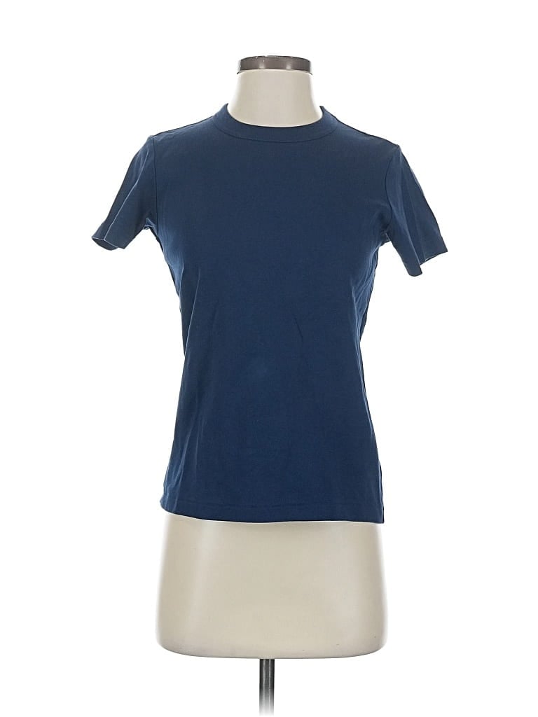 Pre-owned Uniqlo U Short Sleeve T-shirt In Blue