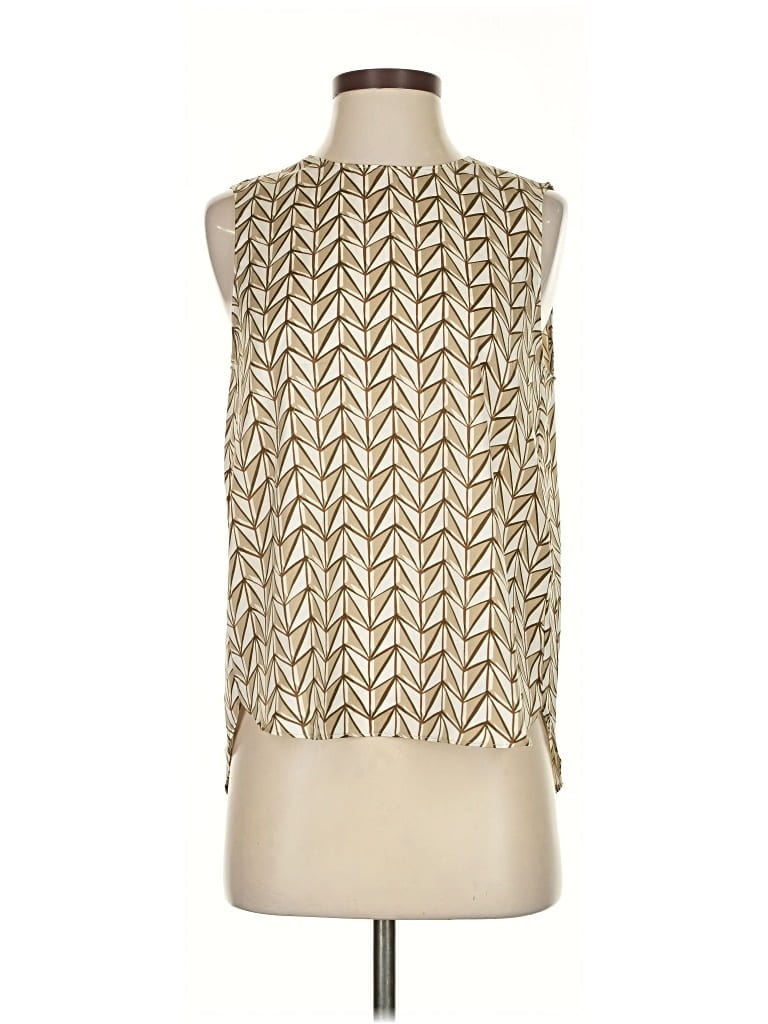 Pre-owned Banana Republic Factory Store Sleeveless Blouse In Gold